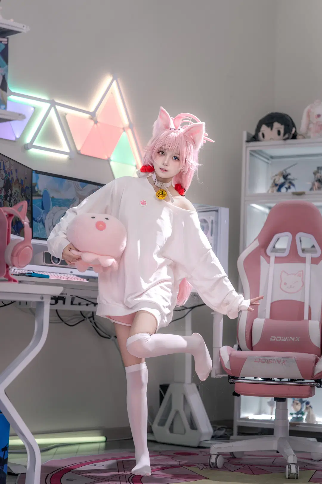 【小鸟游星野cos】蔚蓝档案的猫耳少女，今天也想偷偷懒 - hyber - 第11张