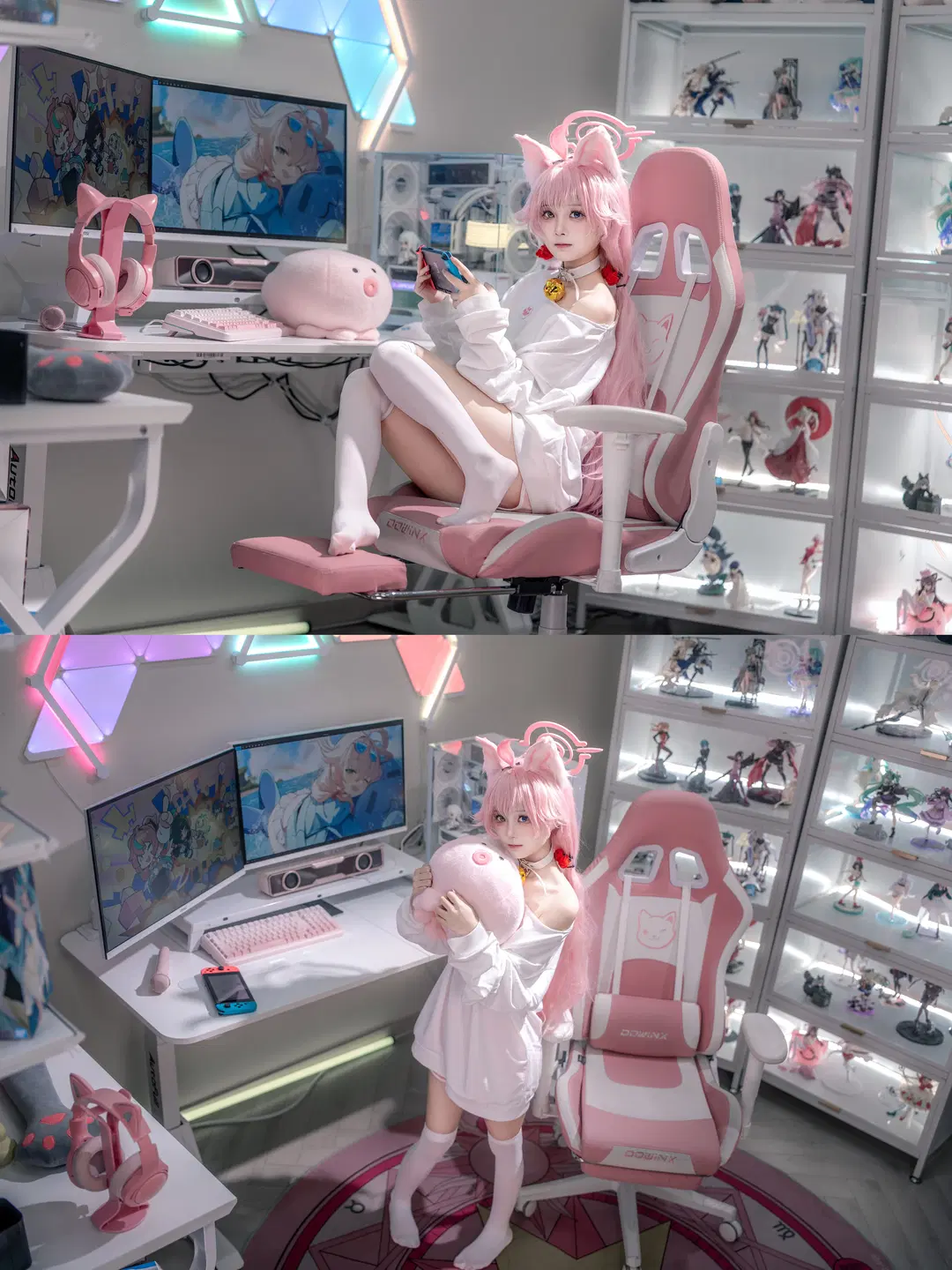 【小鸟游星野cos】蔚蓝档案的猫耳少女，今天也想偷偷懒 - hyber - 第12张