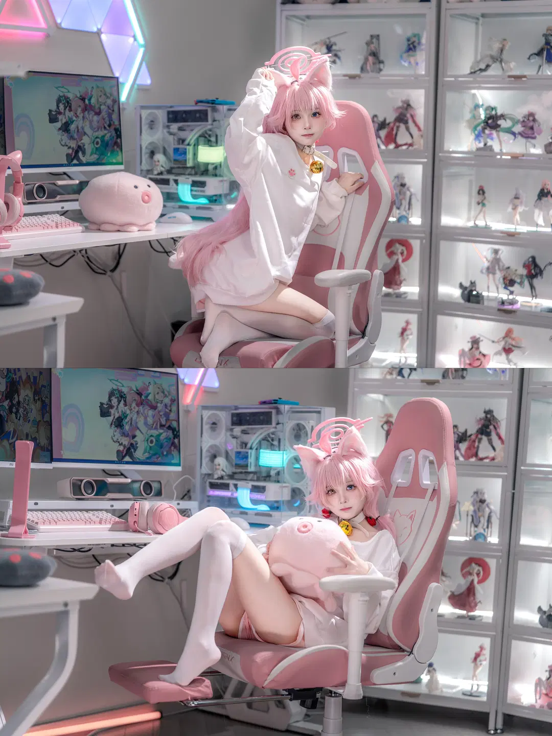 【小鸟游星野cos】蔚蓝档案的猫耳少女，今天也想偷偷懒 - hyber - 第8张