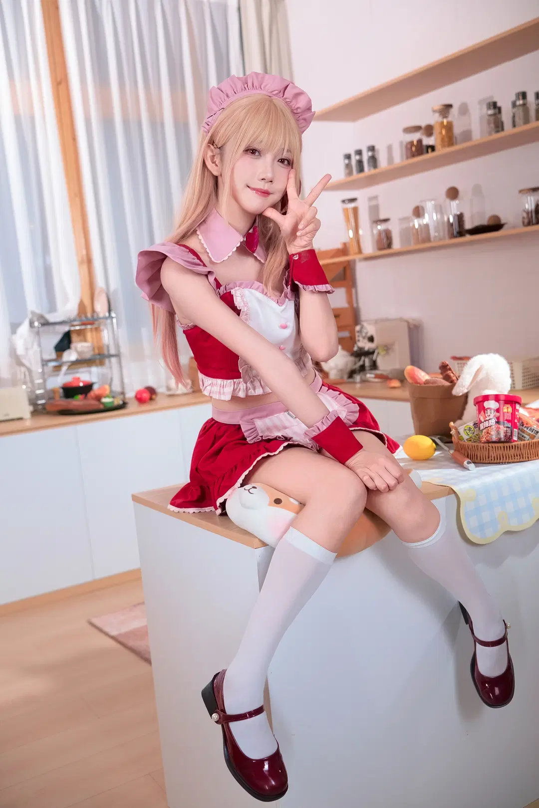 Marin Kitagawa cosplay, My Dress-Up Darling, White stockings