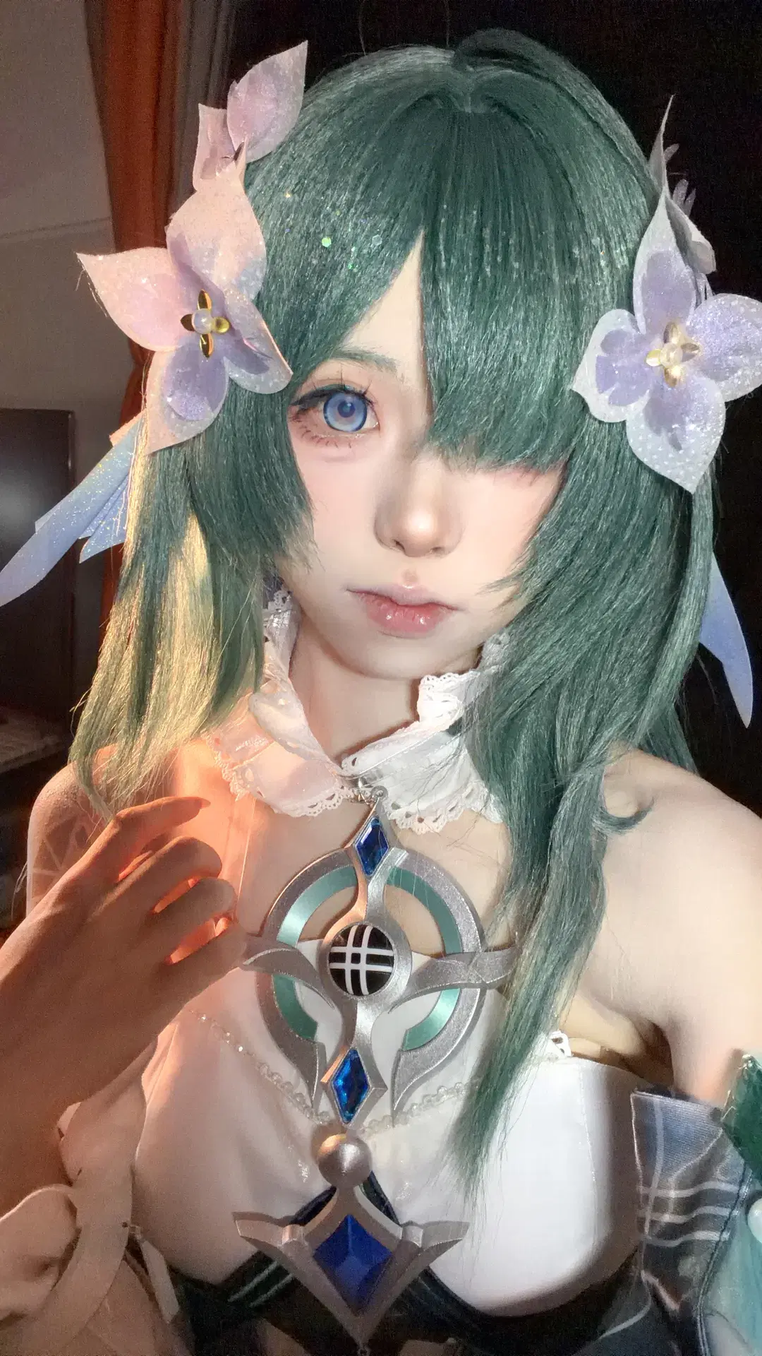 【沃雅妮莎cos】原神翠色繁花造型的细节呈现 - 小柜 - 第2张