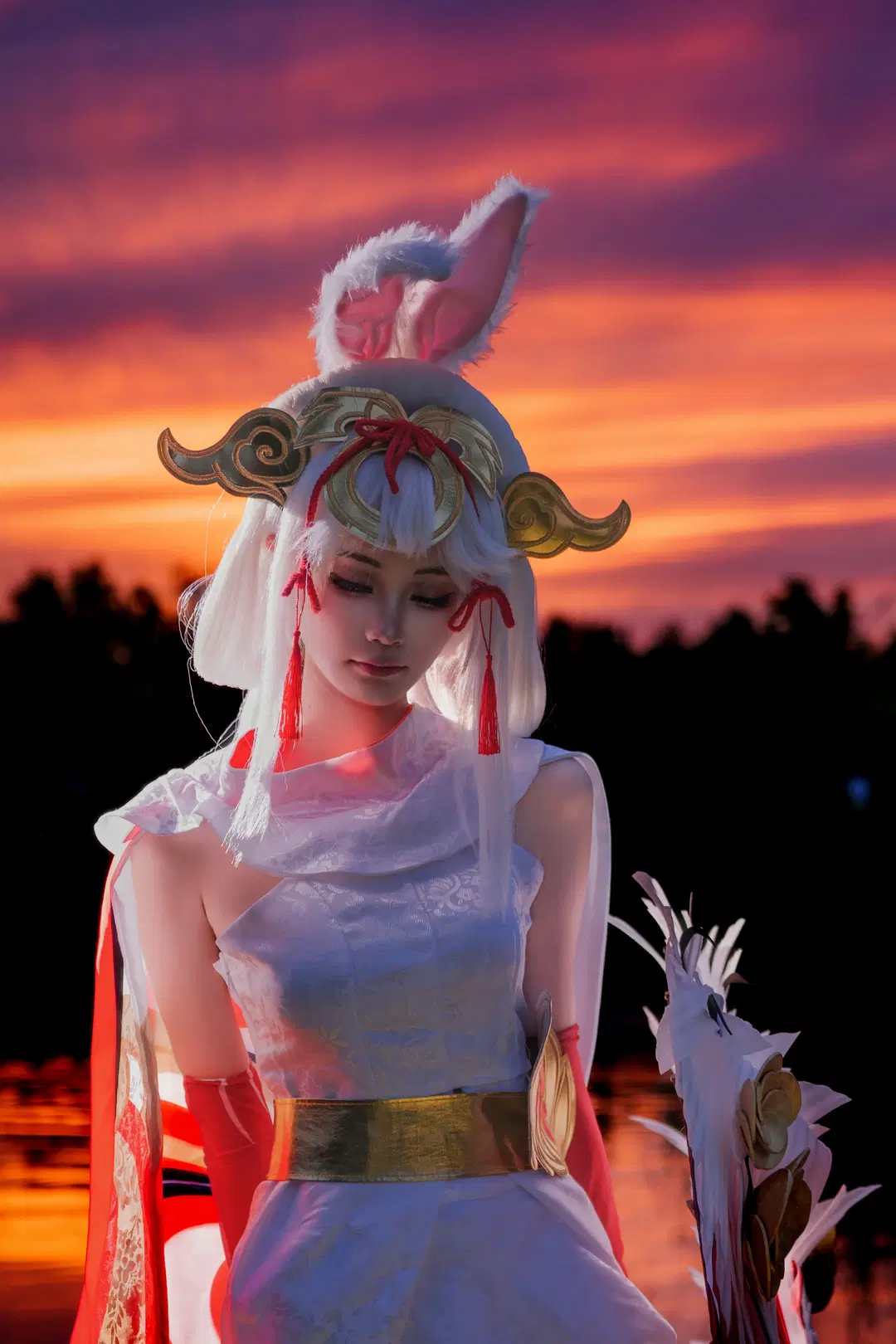 【公孙离cos】当火烧云遇上祈雪灵祝，夕阳水畔的惊鸿一瞥 - 许安 - 第2张