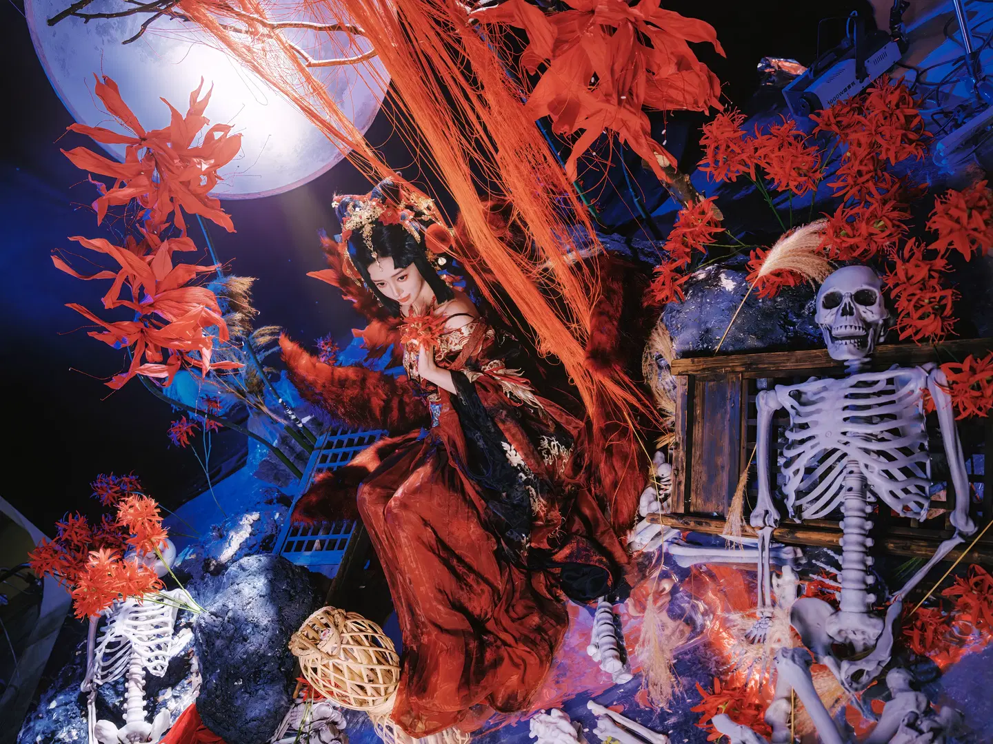 [Nine-tailed fox cosplay] Mountains, Seas and Spirits: Red and Black Ancient Style Styling by 皮皮皮皮皮皮蛋 - Image 8