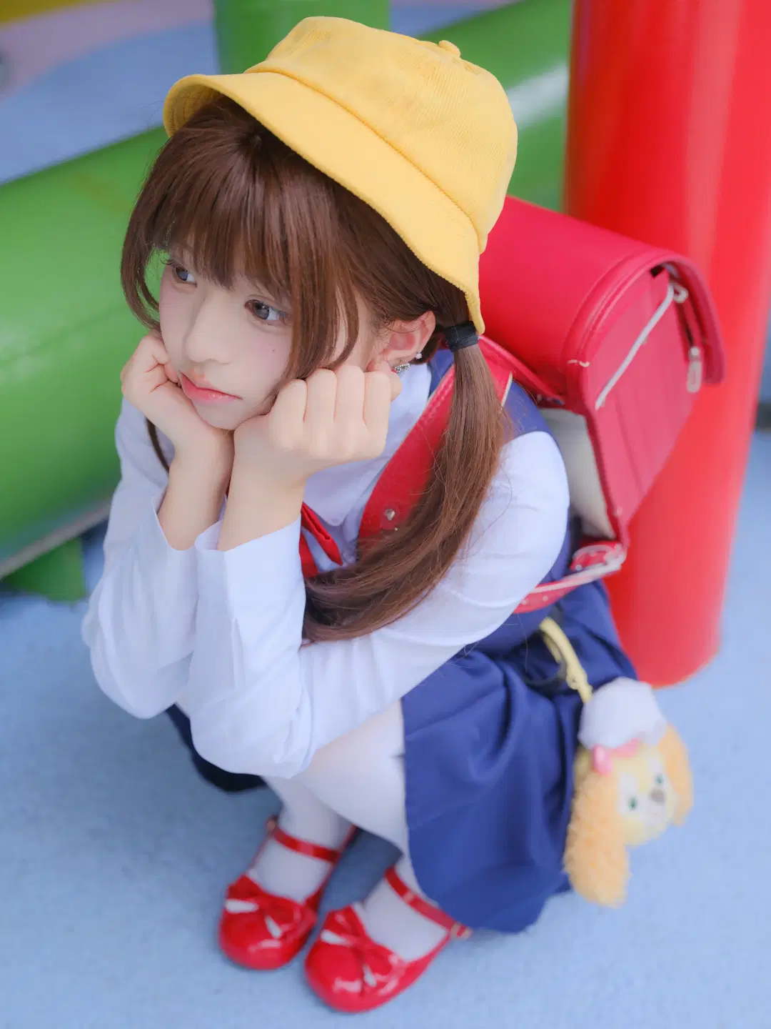 Wearing Japanese uniform cosplay for amusement park photoshoot: perfectly nailing the atmospheric photography vibe by 皮皮皮皮皮皮蛋 - Image 3