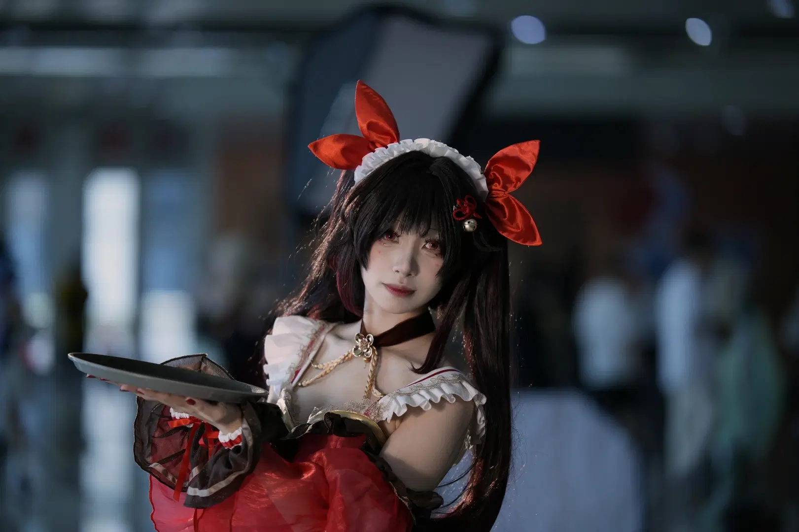 [Sparkle cosplay] Red-and-Black Japanese Maid Style at the Comic Convention by aaaa - Image 5