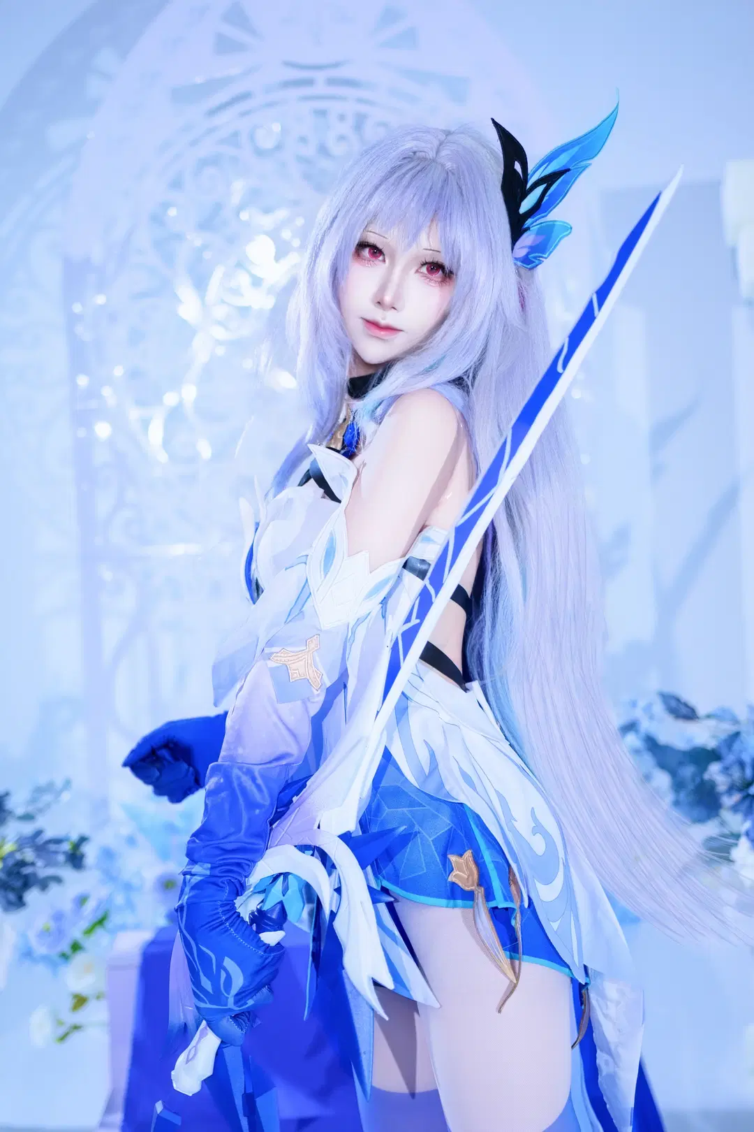 [Skirk cosplay] Blue and White Woven in the Extinction of Stars: Photoshoot Share by aaaa - Image 2