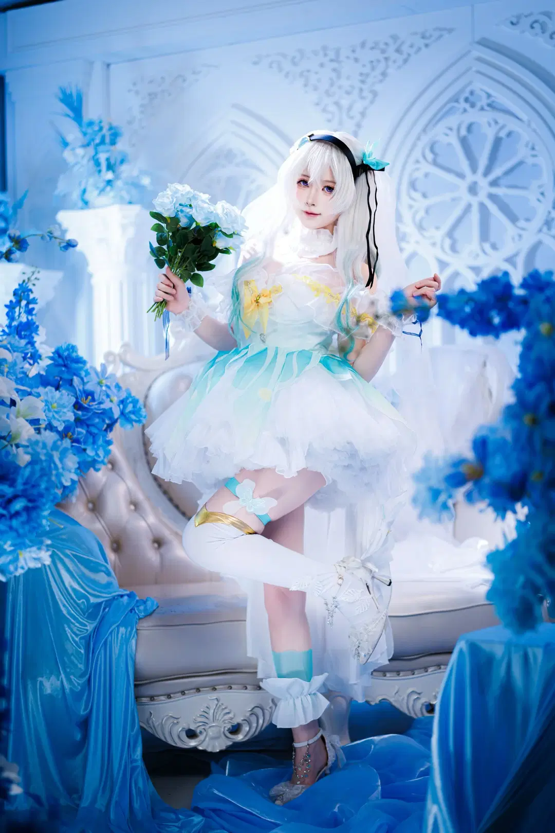 【流萤cos】崩坏星穹铁道流萤，邂逅蓝白色的梦幻 - 渡井LastRemote - 第2张