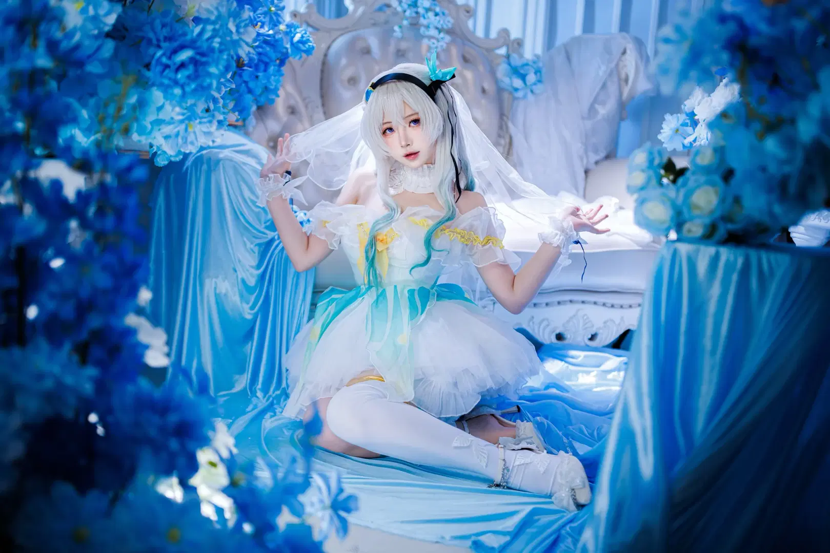 【流萤cos】崩坏星穹铁道流萤，邂逅蓝白色的梦幻 - 渡井LastRemote - 第3张
