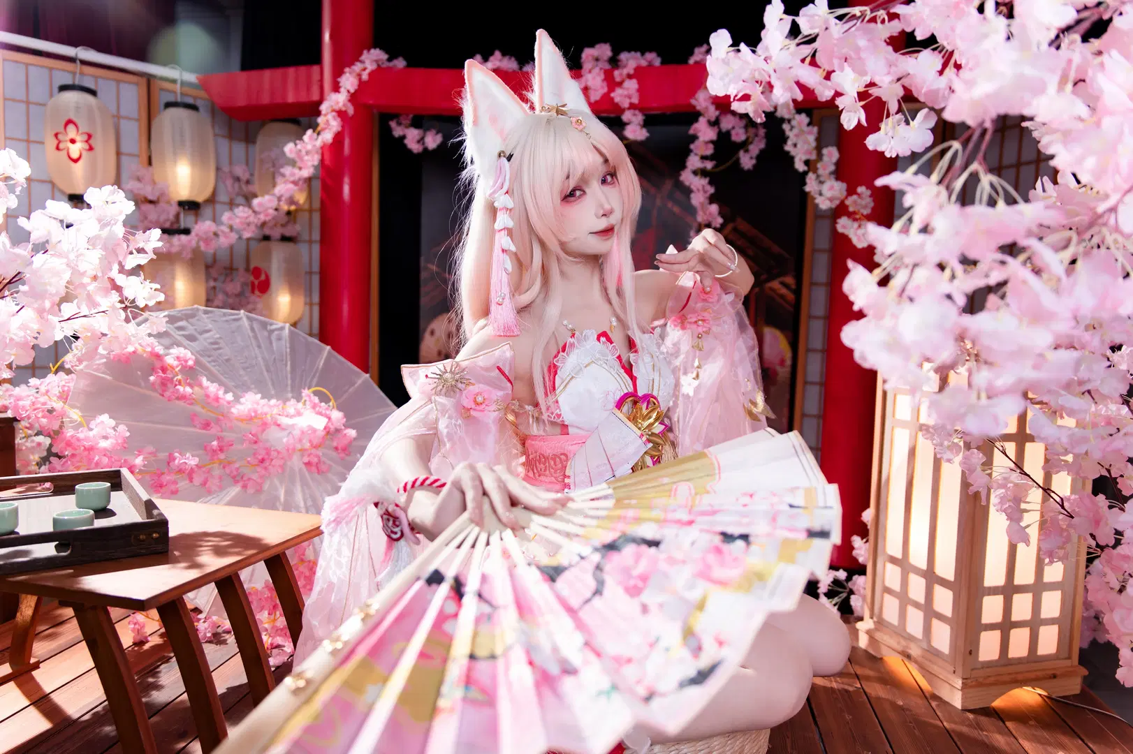 NARAKA: BLADEPOINT 胡桃コスプレ 桜雲天女 写真のポーズ解説 - 云离饱饱 - 10枚目