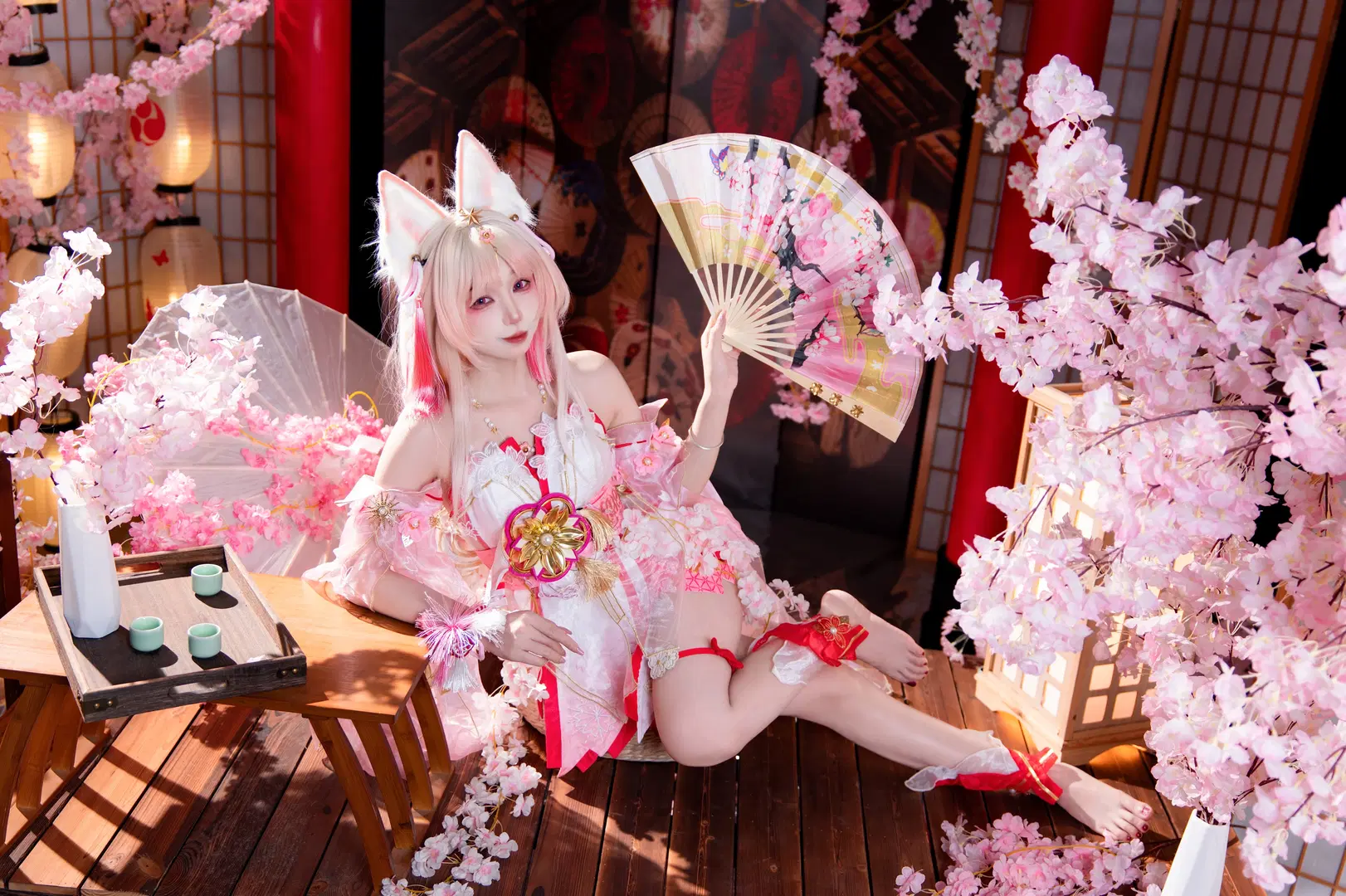 NARAKA: BLADEPOINT 胡桃コスプレ 桜雲天女 写真のポーズ解説 - 云离饱饱 - 2枚目