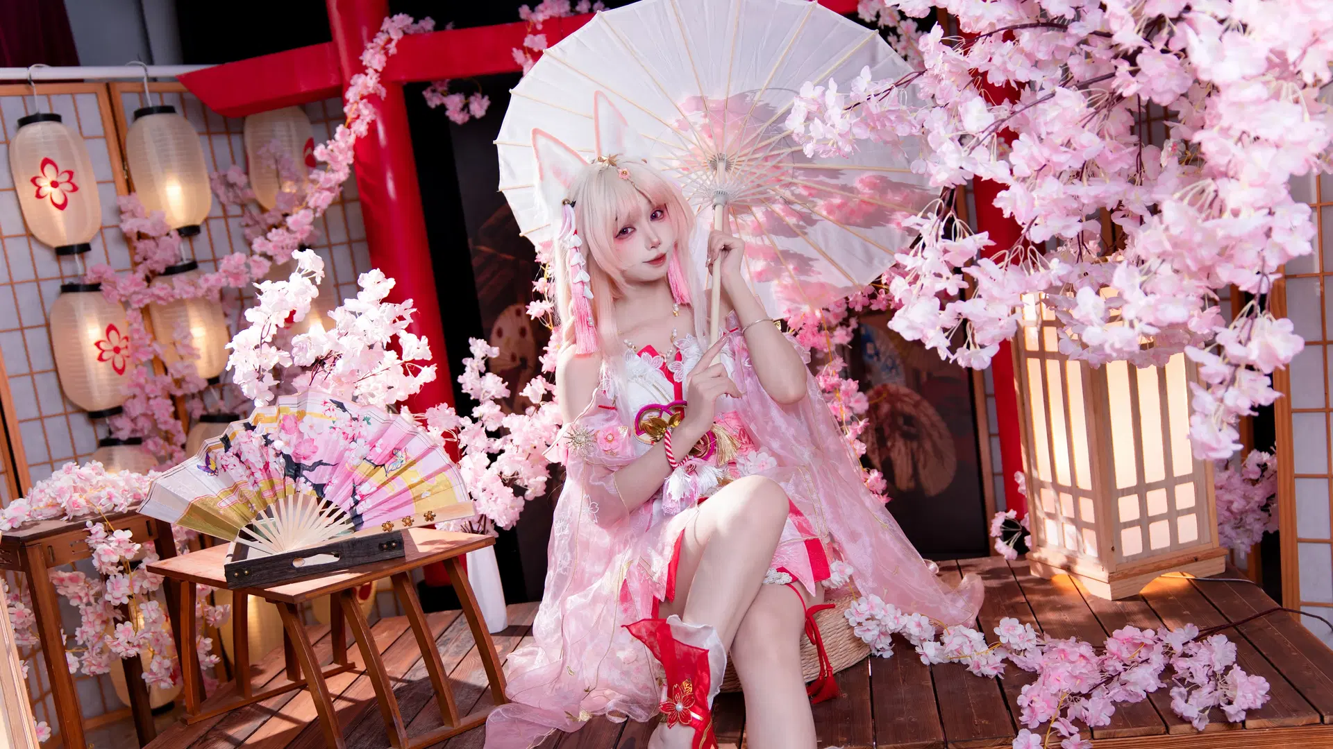 NARAKA: BLADEPOINT 胡桃コスプレ 桜雲天女 写真のポーズ解説 - 云离饱饱 - 7枚目