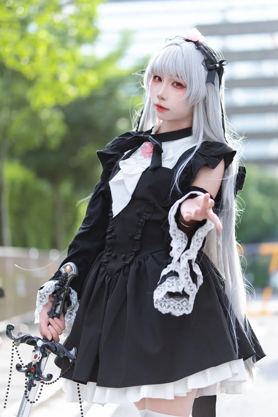 [Mercury Lampe cosplay] Rozen Maiden Gothic Style Custom-Design Nun Concept Convention Photos by 云离饱饱 - Image 3