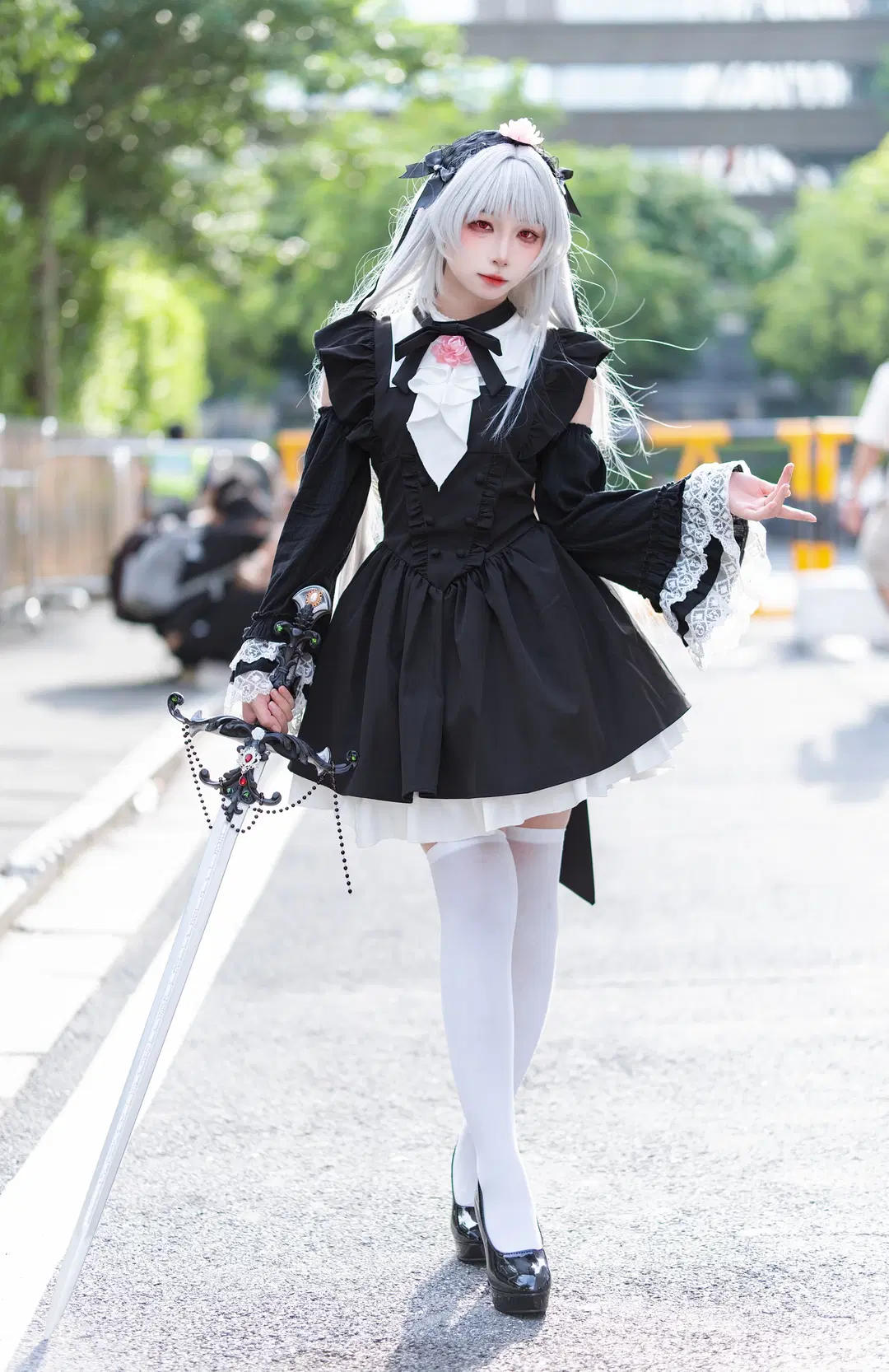 [Mercury Lampe cosplay] Rozen Maiden Gothic Style Custom-Design Nun Concept Convention Photos by 云离饱饱 - Image 5