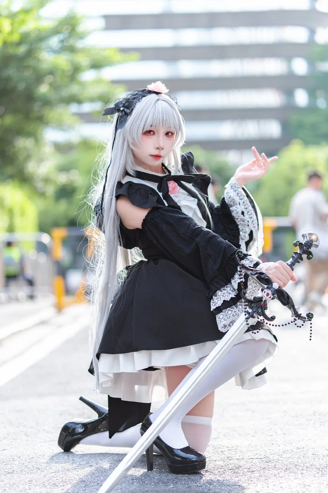 [Mercury Lampe cosplay] Rozen Maiden Gothic Style Custom-Design Nun Concept Convention Photos by 云离饱饱 - Image 6