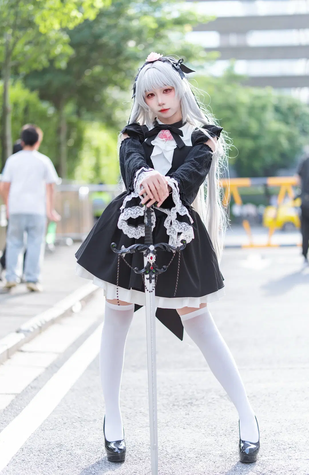 [Mercury Lampe cosplay] Rozen Maiden Gothic Style Custom-Design Nun Concept Convention Photos by 云离饱饱 - Image 9