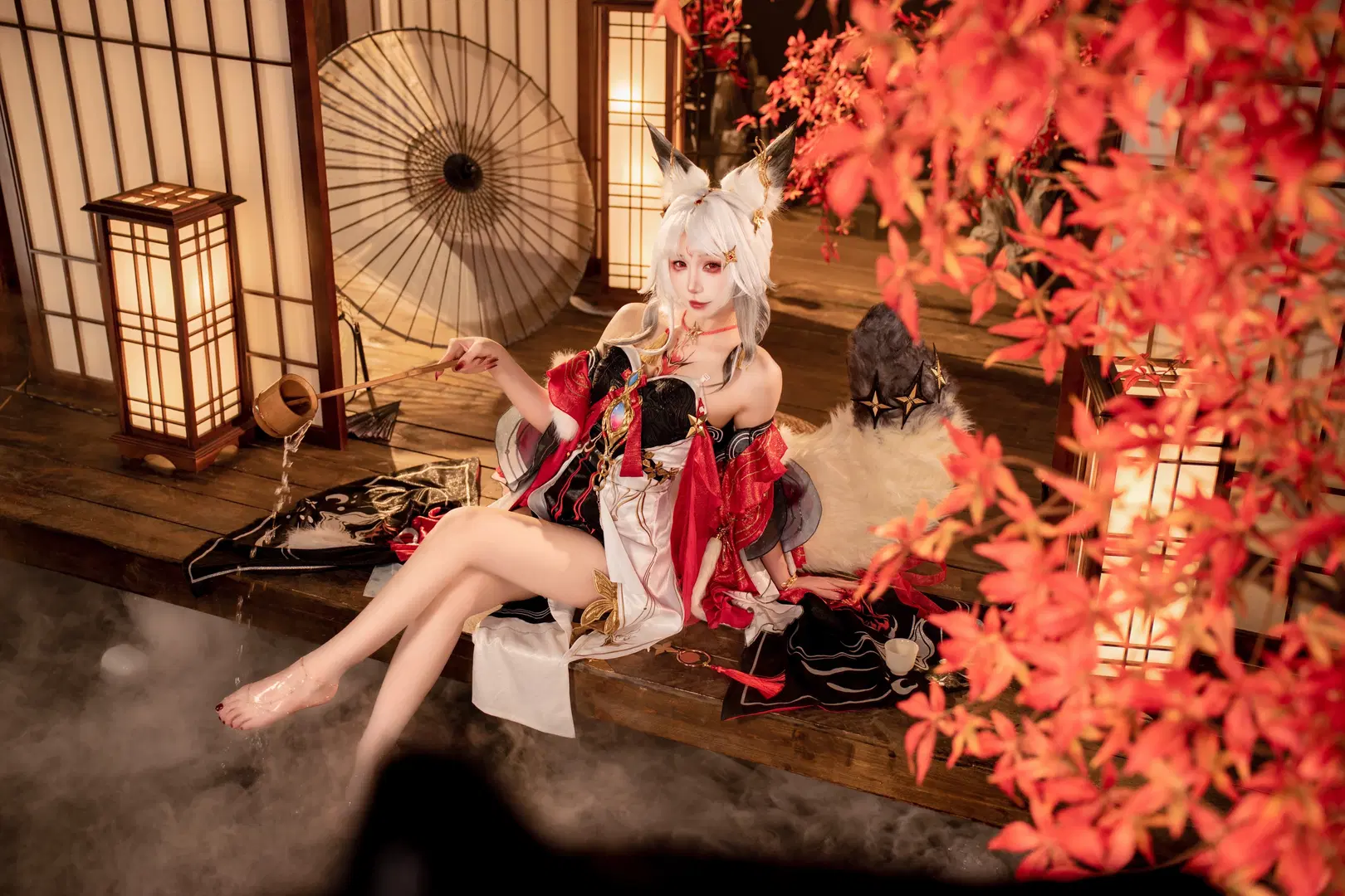 【心月狐cos】鸣潮和风月夜下的狐妖姿态与拍照分享 - 云离饱饱 - 第3张