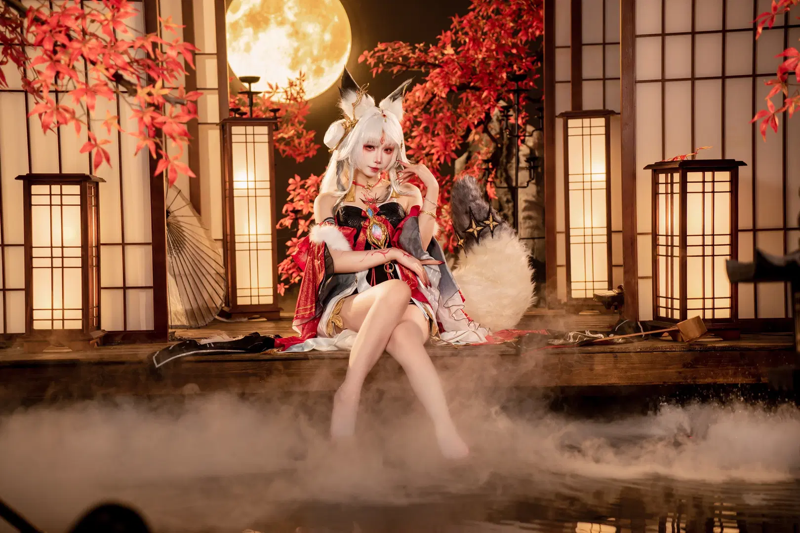鸣潮, 二次元摄影, cos正片, 拍照姿势, 心月狐cos