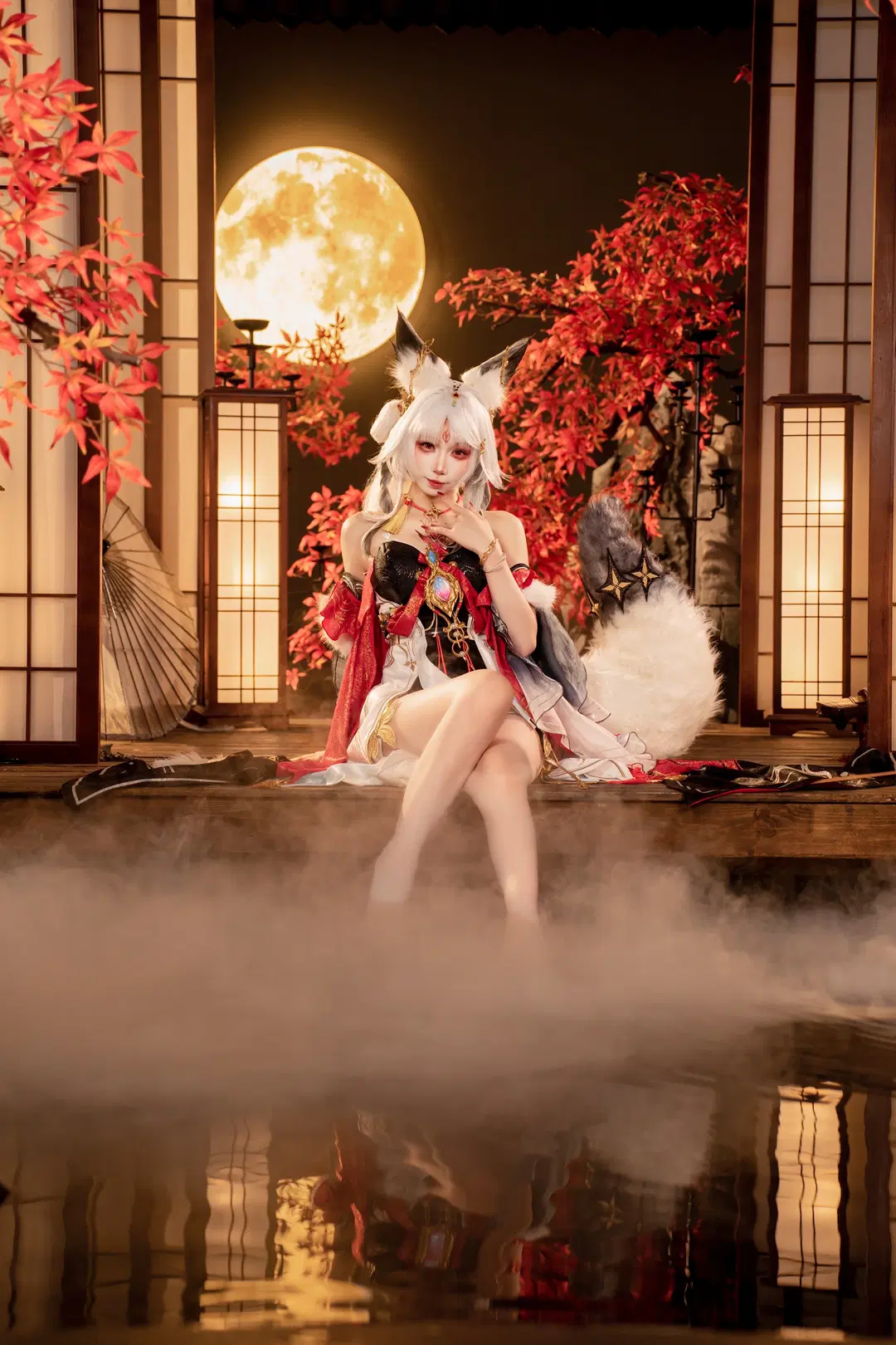【心月狐cos】鸣潮和风月夜下的狐妖姿态与拍照分享 - 云离饱饱 - 第5张
