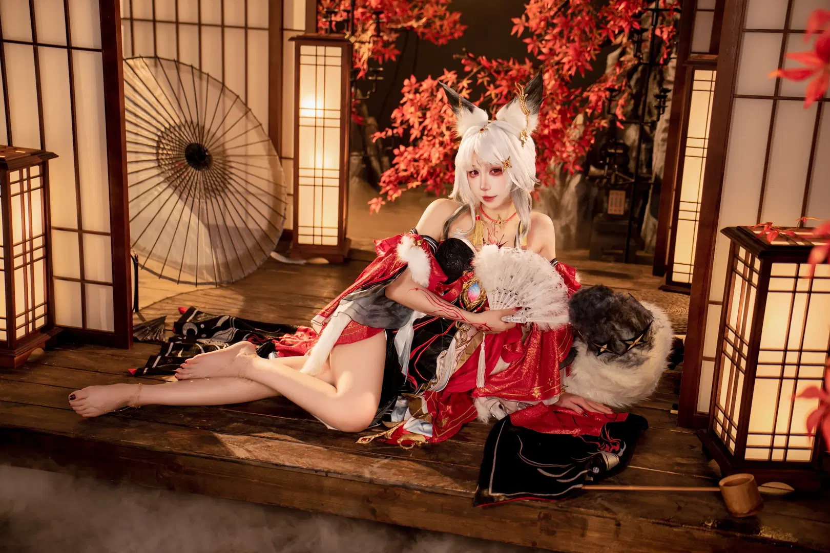 【心月狐cos】鸣潮和风月夜下的狐妖姿态与拍照分享 - 云离饱饱 - 第8张