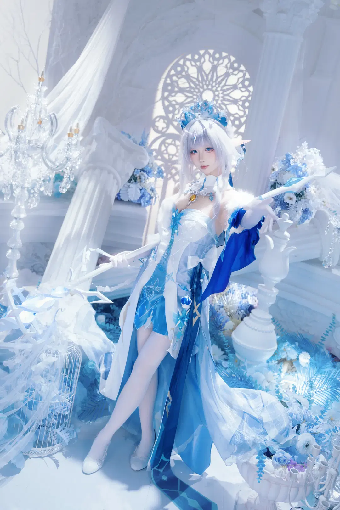 【安娜絲塔夏cos】原神至冬女皇的純白宮殿正片 - X.Pu📷 - 第2張