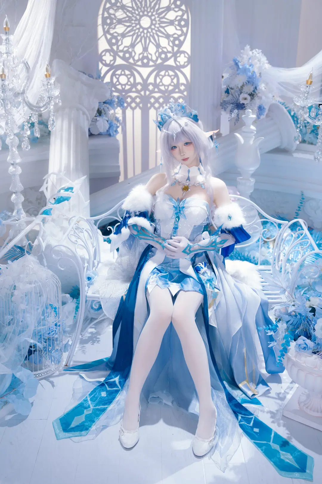 【安娜絲塔夏cos】原神至冬女皇的純白宮殿正片 - X.Pu📷 - 第4張