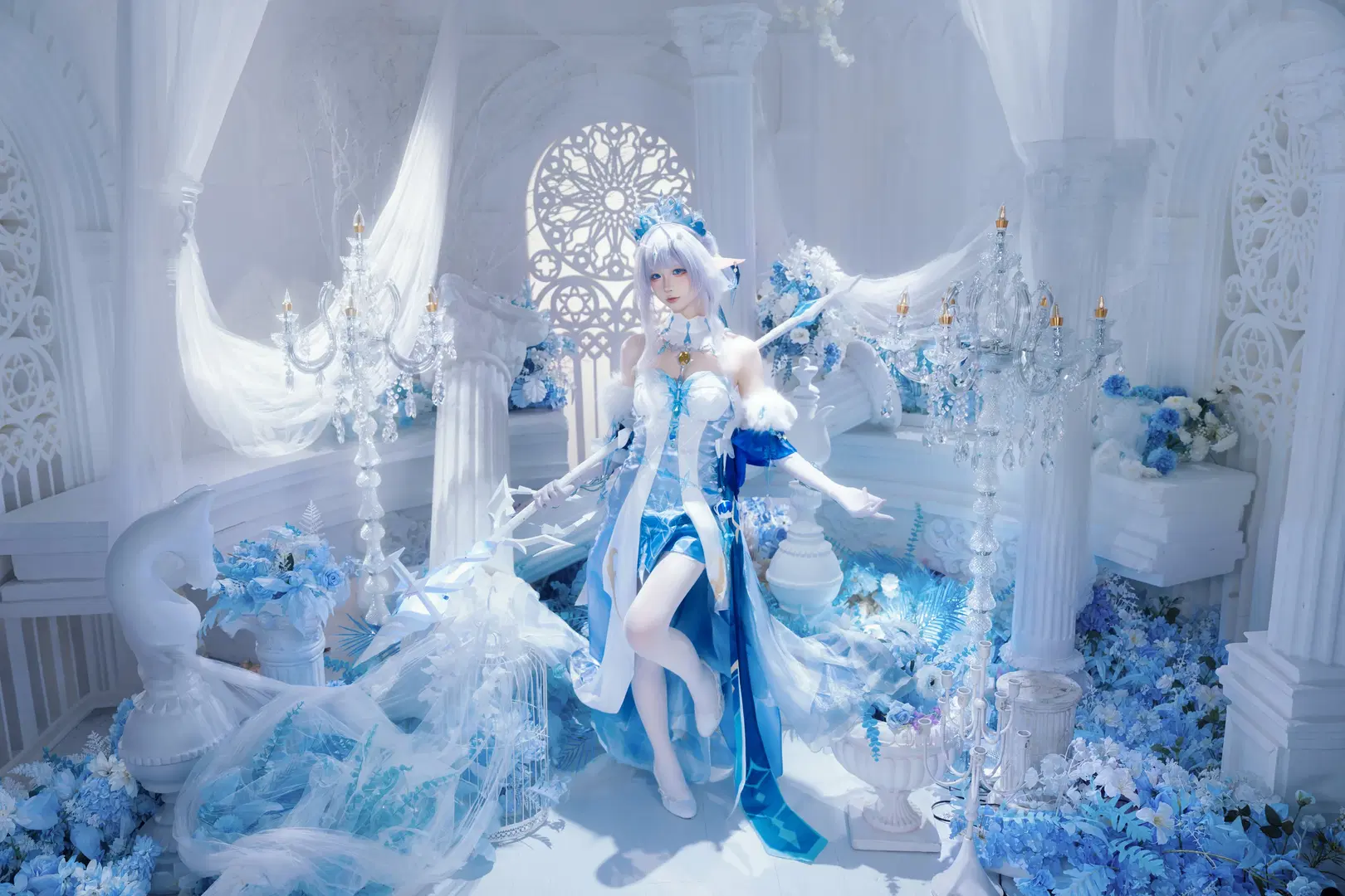 【安娜丝塔夏cos】蓝白交织的至冬冰雪序章 - X.Pu📷 - 第4张