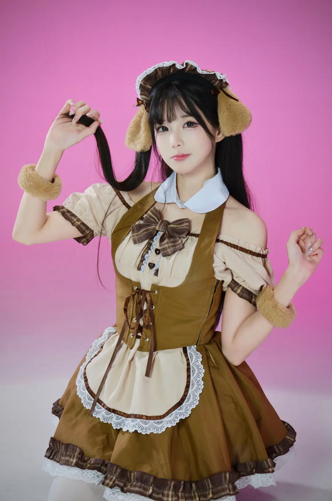 白ホリスタジオで紡ぐ柴犬メイドの撮影記録 - 北境不忘 - 6枚目