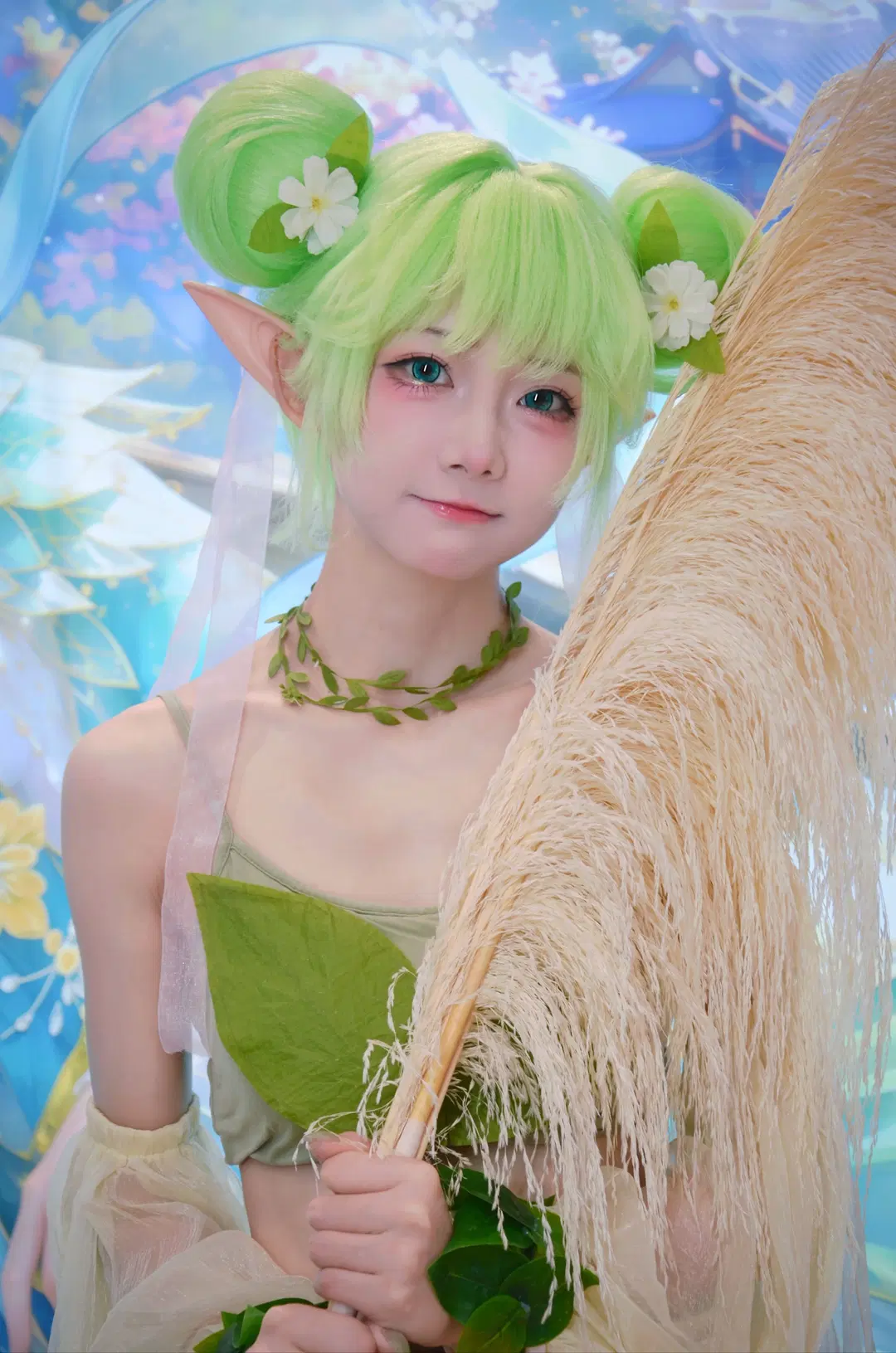 【葭月花霊コスプレ】『咲庭～ひとりの花商い～』ブースに舞い降りた緑の妖精 - 北境不忘 - 6枚目