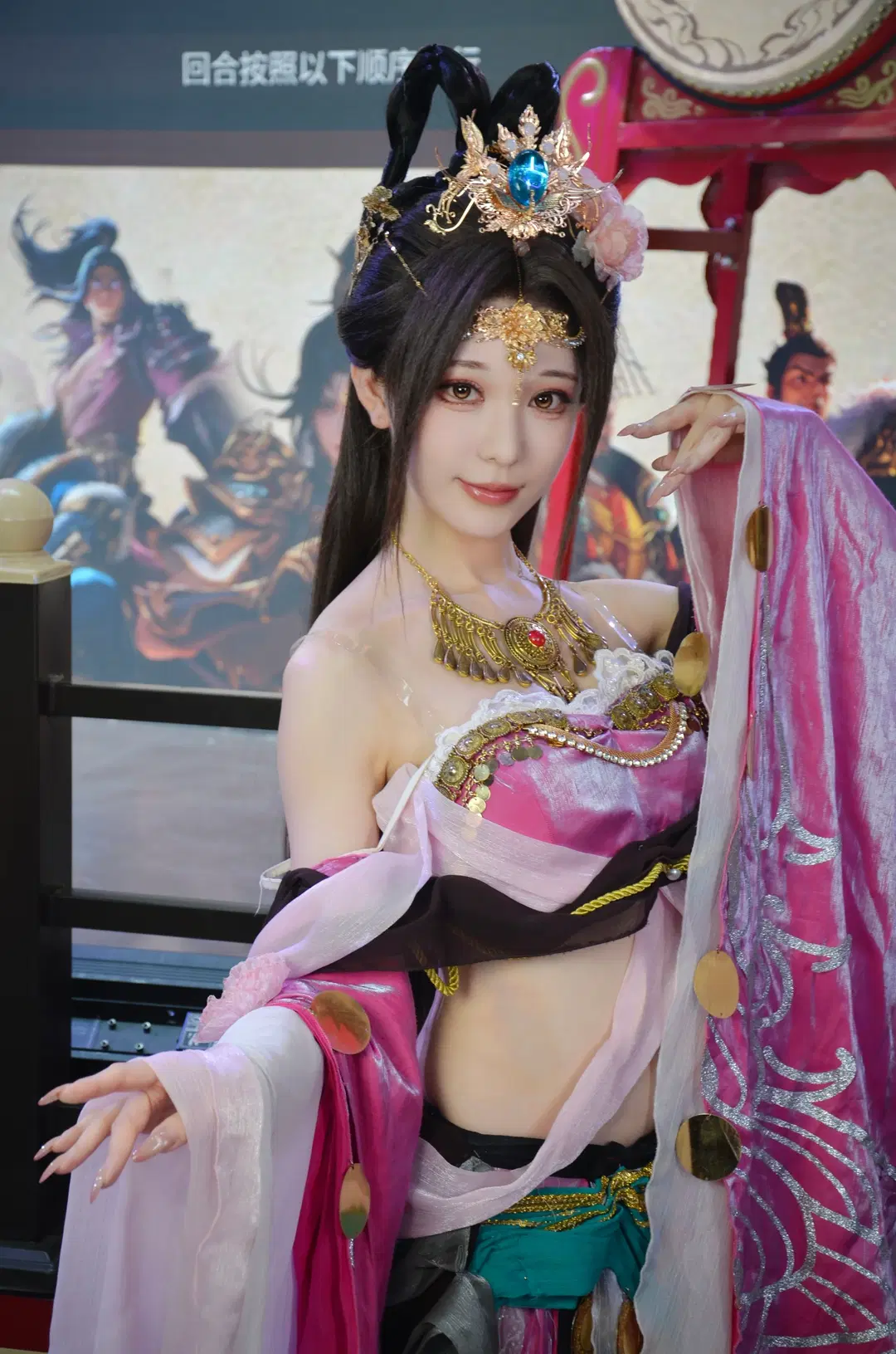 [Diaochan cosplay] Breathtaking Diaochan at the Legends of the Three Kingdoms Booth by 北境不忘 - Image 4