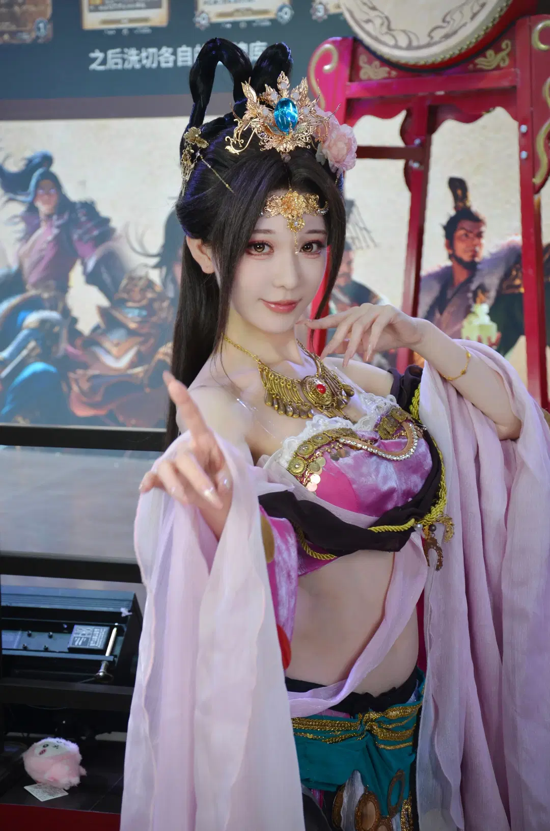 [Diaochan cosplay] Breathtaking Diaochan at the Legends of the Three Kingdoms Booth by 北境不忘 - Image 5