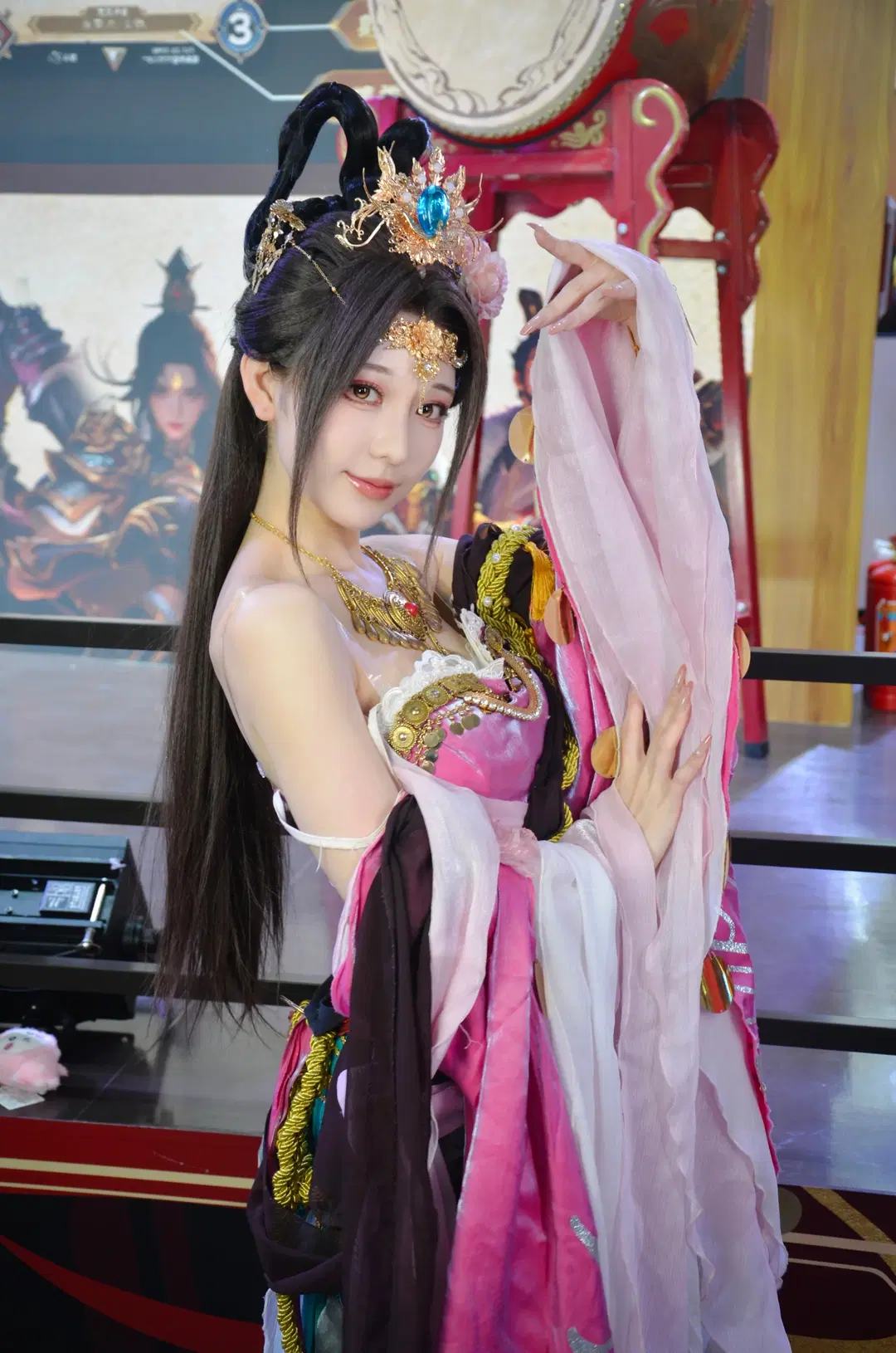 [Diaochan cosplay] Breathtaking Diaochan at the Legends of the Three Kingdoms Booth by 北境不忘 - Image 6