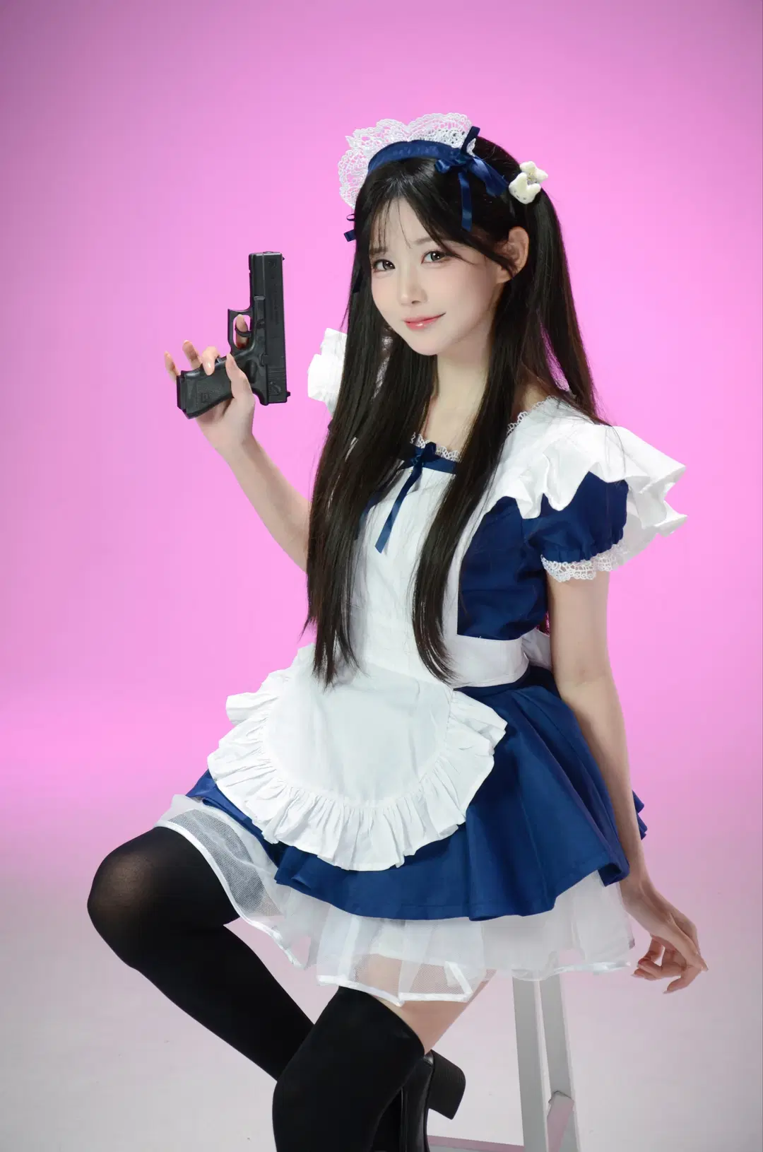 黑丝, 战斗女仆, 过膝袜