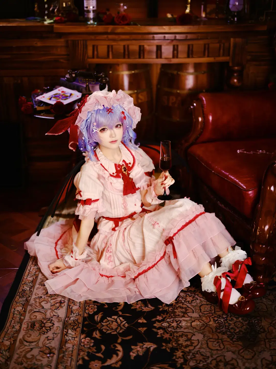 [Remilia cosplay] Touhou Project vampire girl cosplay's tipsy moment by mapotofu - Image 4
