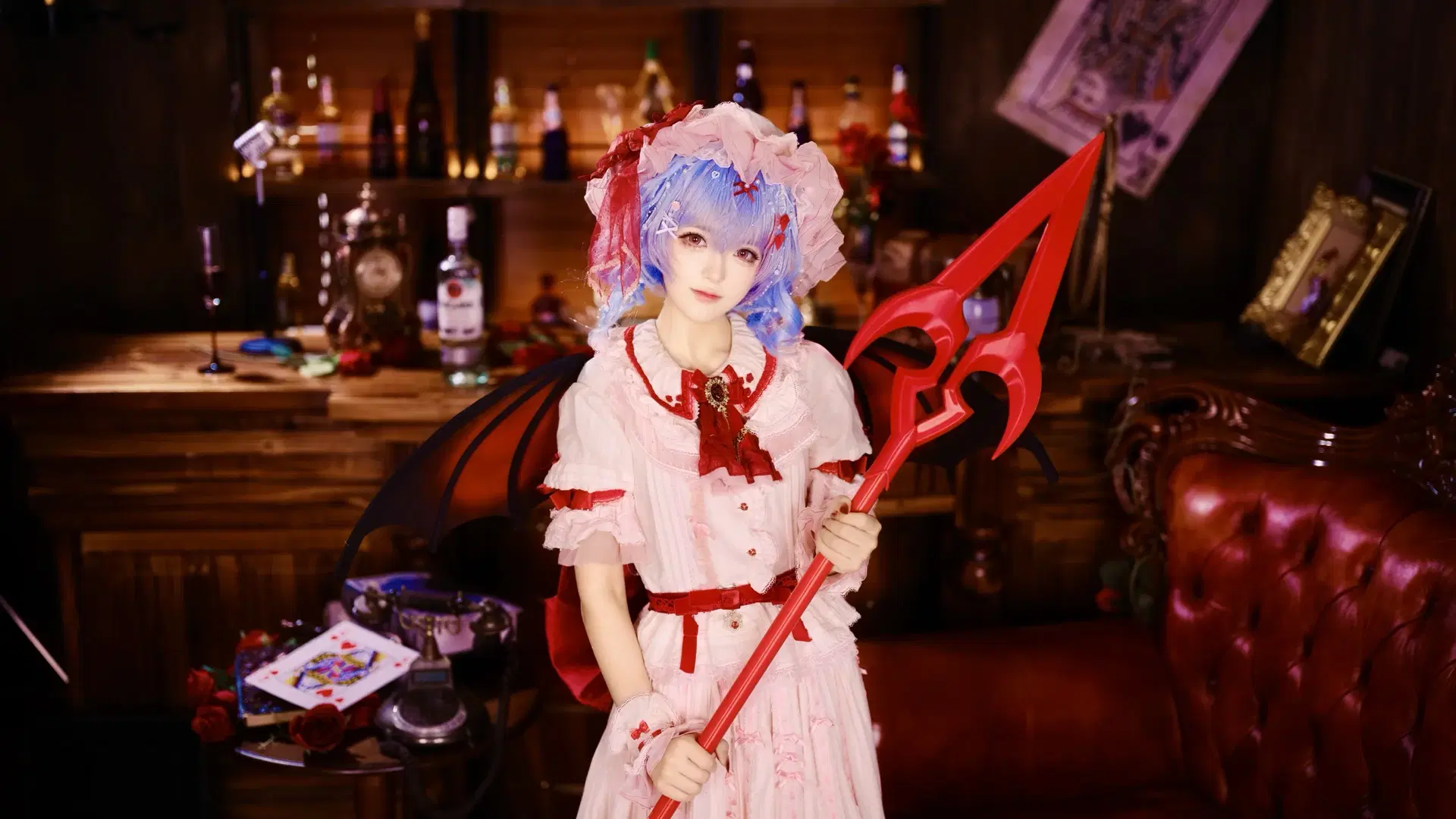 [Remilia cosplay] Touhou Project vampire girl cosplay's tipsy moment by mapotofu - Image 8