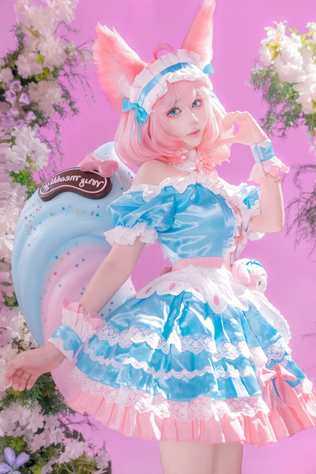 【妲己コスプレ】オナー・オブ・キングス スイートマジシャンのピンクの夢コーデ - 静水 - 3枚目