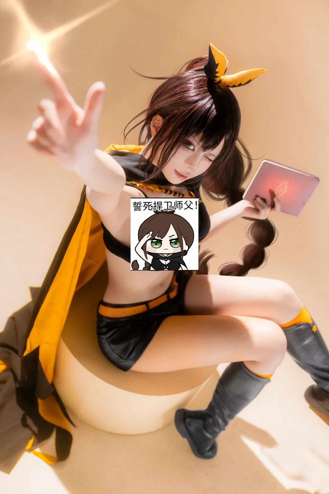 【夏乌拉cos】从零开始的异世界生活 黑色与亮黄的经典配色 - 静水 - 第3张