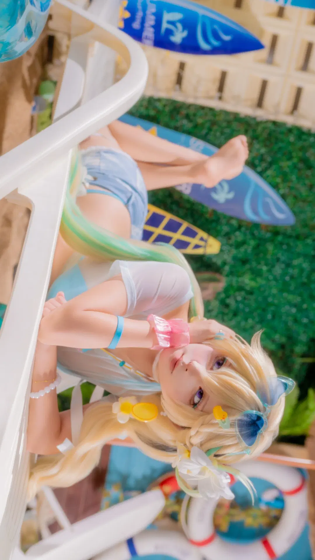【琳奈cos】鸣潮夏日海滩的清凉打开方式 - 静水 - 第3张