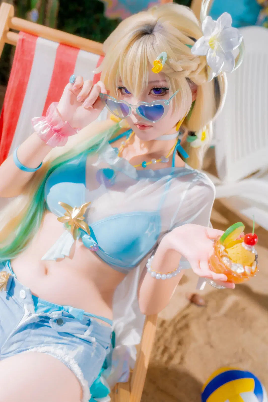 [Lynae cosplay] Wuthering Waves Mint Scent on the Summer Beach by 静水 - Image 2