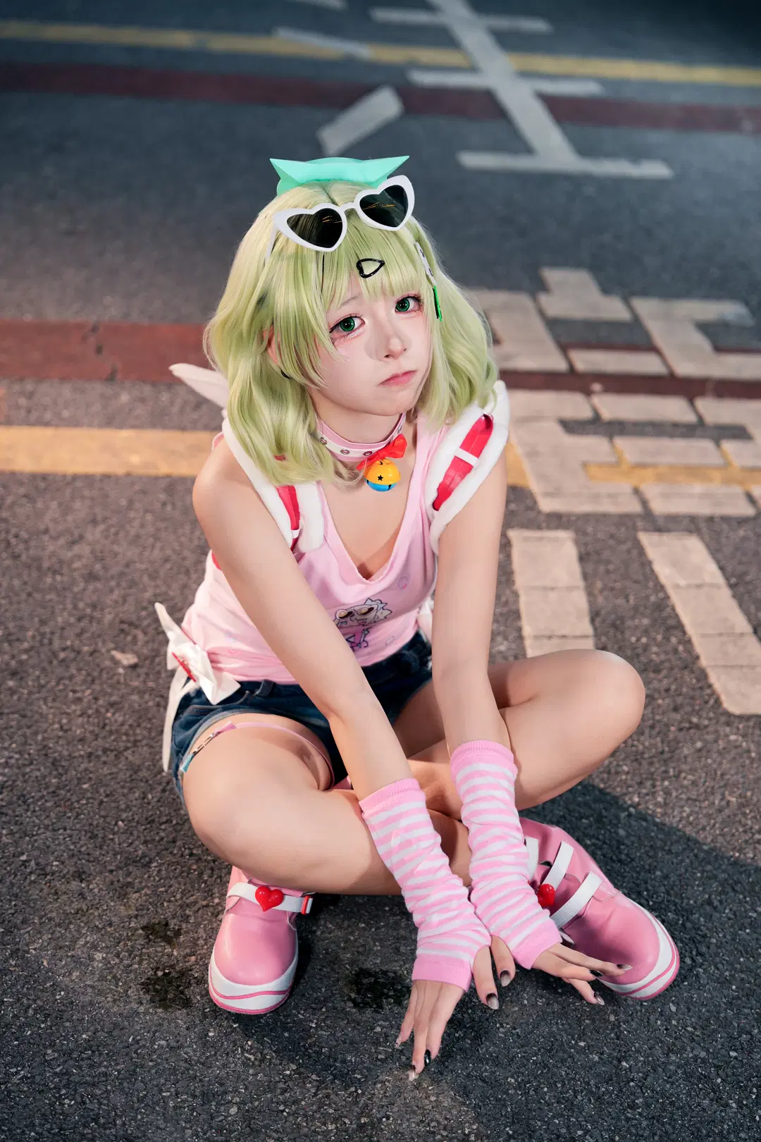 [Sunna cosplay] Angels of Delusion: Sunna's Tank Top Outfit by 暴食水獭 - Image 4