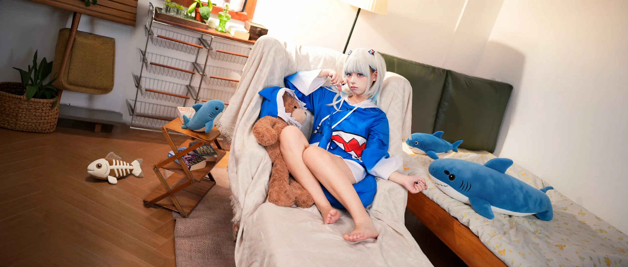 【gura cos】蓝色鲨鱼卫衣的日常出片记录 - 暴食水獭 - 第4张