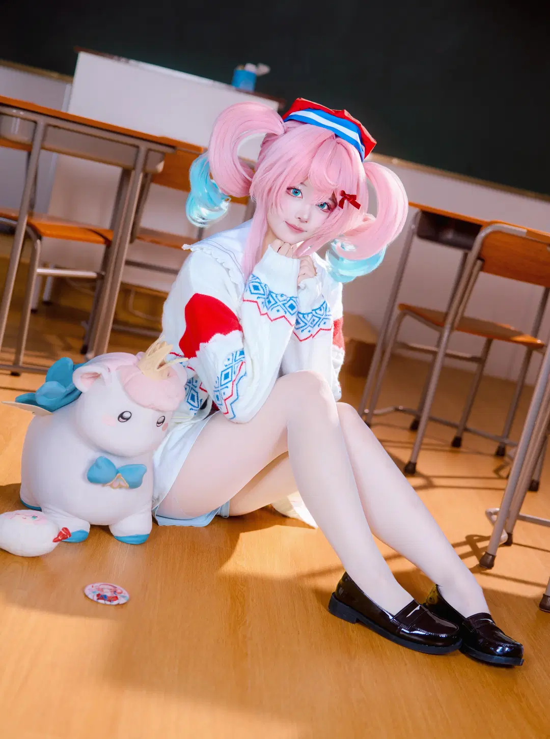 【风堇cos】崩坏星穹铁道教室里的甜系学妹 - 虹白白 - 第2张