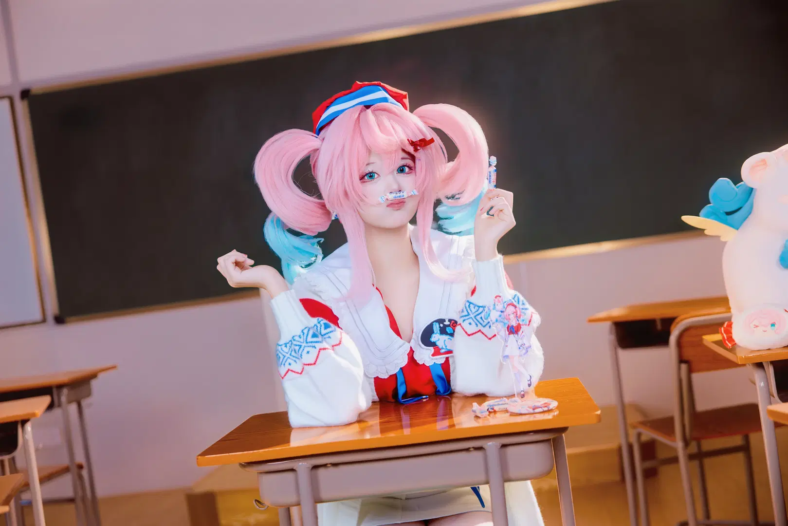 【风堇cos】崩坏星穹铁道教室里的甜系学妹 - 虹白白 - 第4张