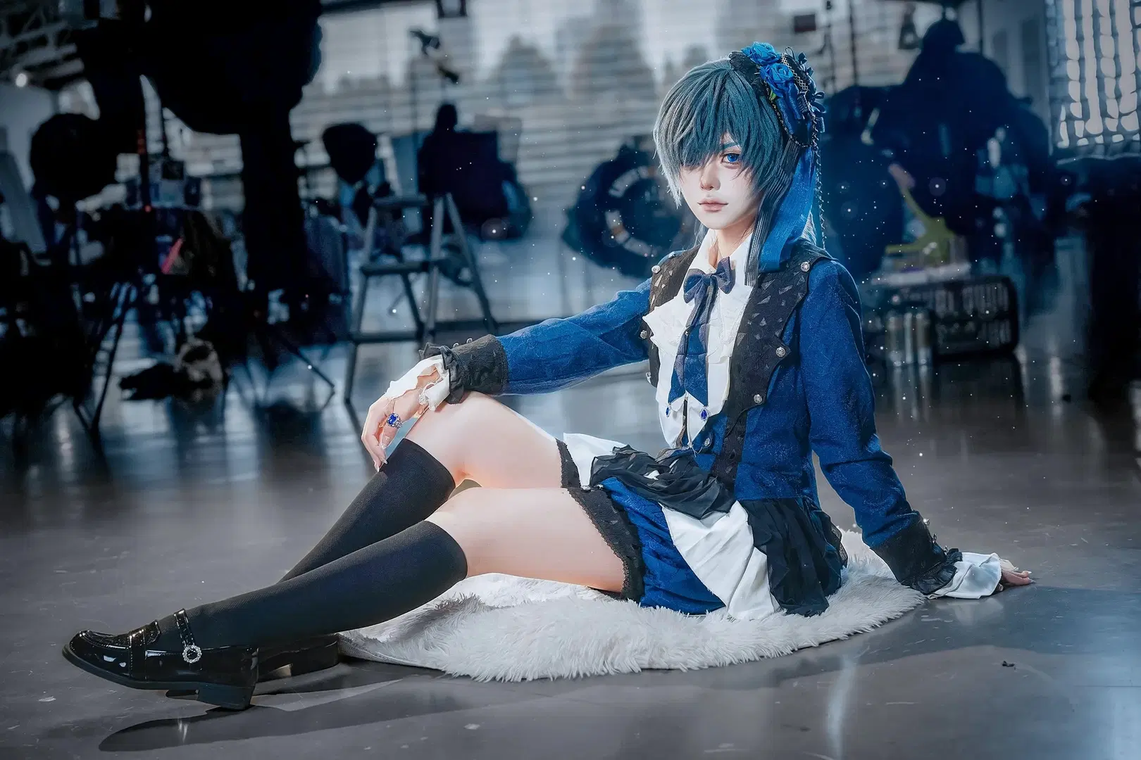 场照, 漫展返图, 黑执事, 夏尔cos, 丝袜