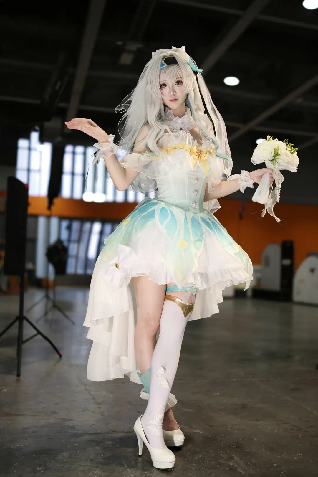 Honkai: Star Rail, Firefly cosplay, White stockings