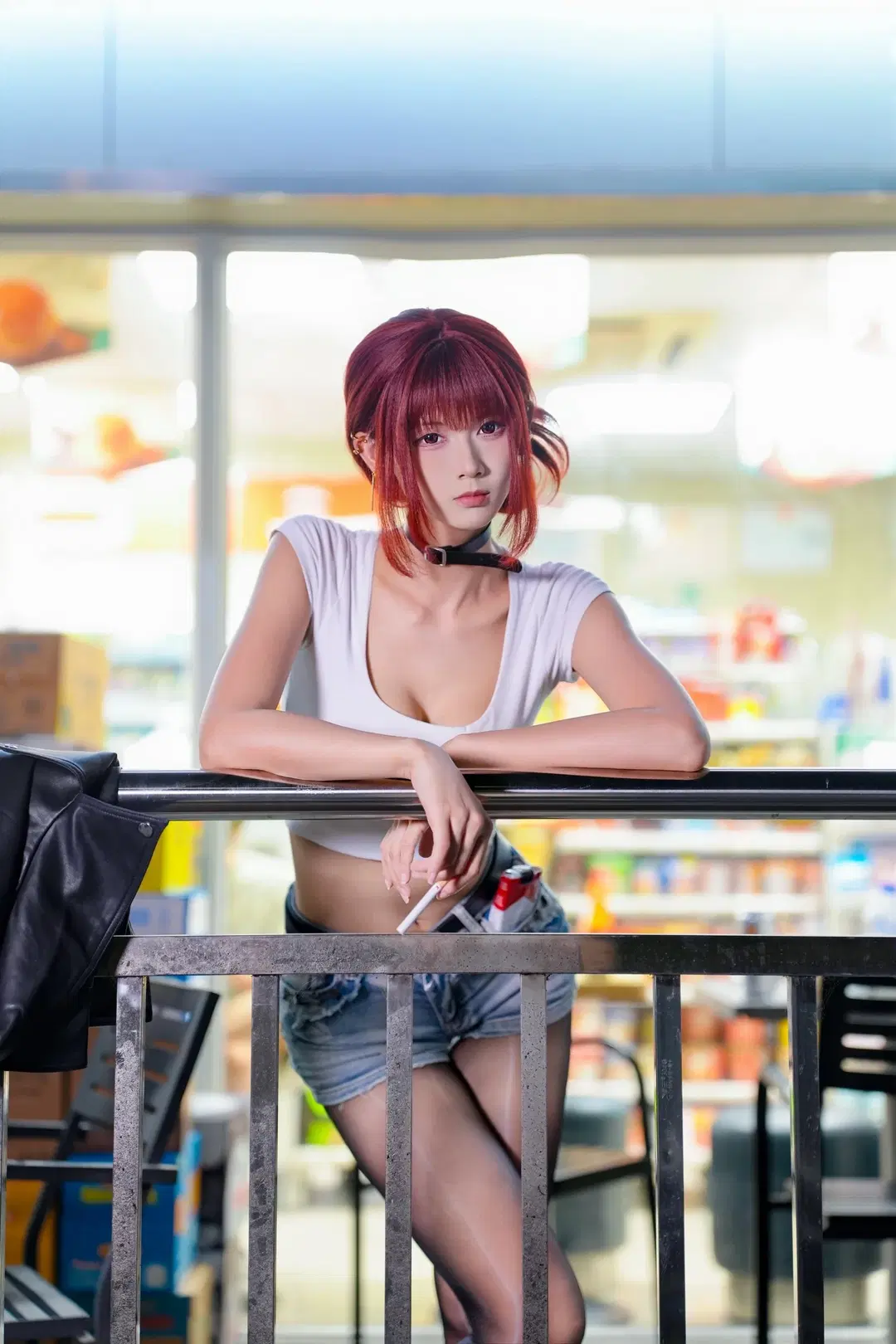 山田小姐cos 深夜便利店後門的吸菸街拍 - 新_ - 第15張