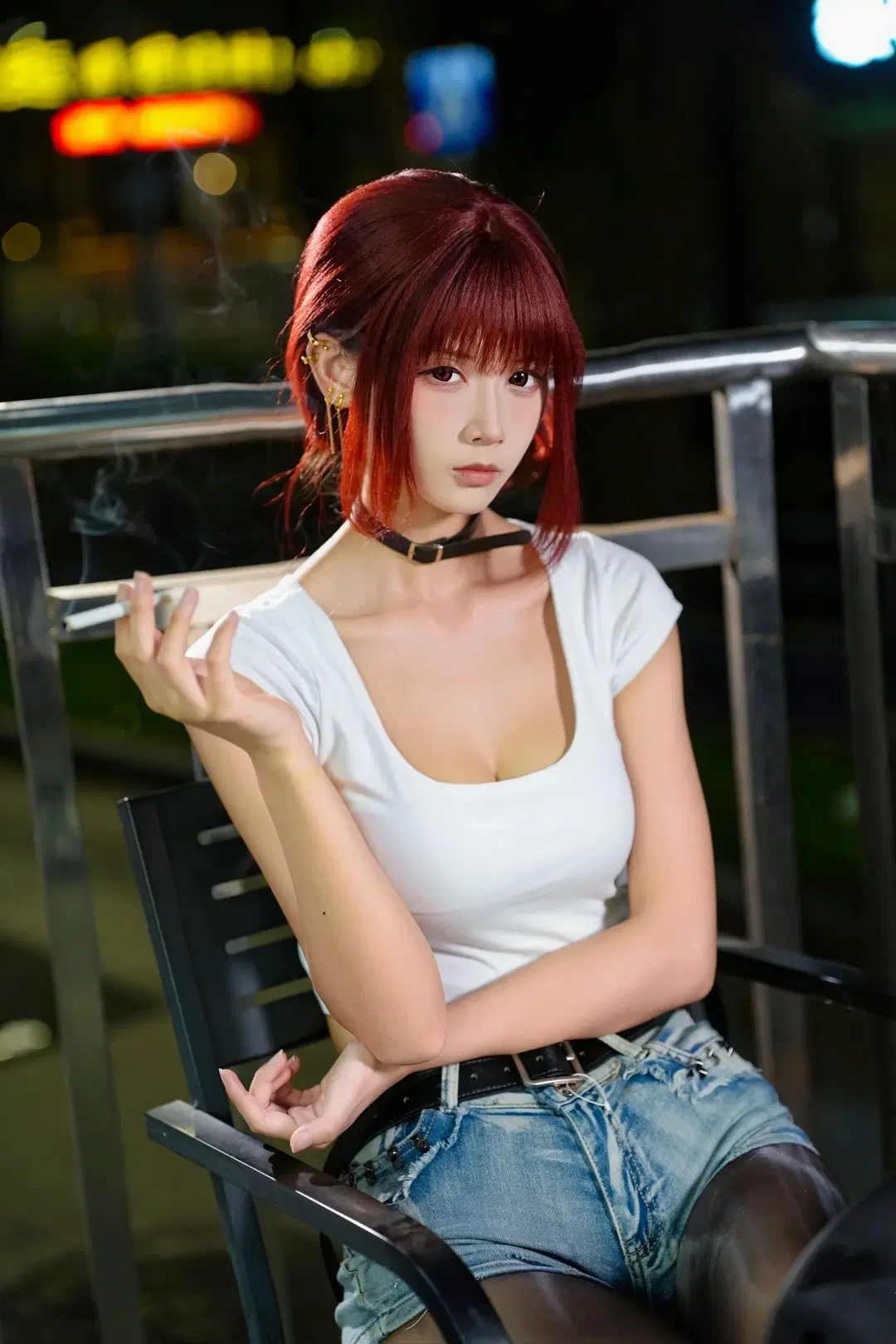 山田小姐cos 深夜便利店後門的吸菸街拍 - 新_ - 第18張