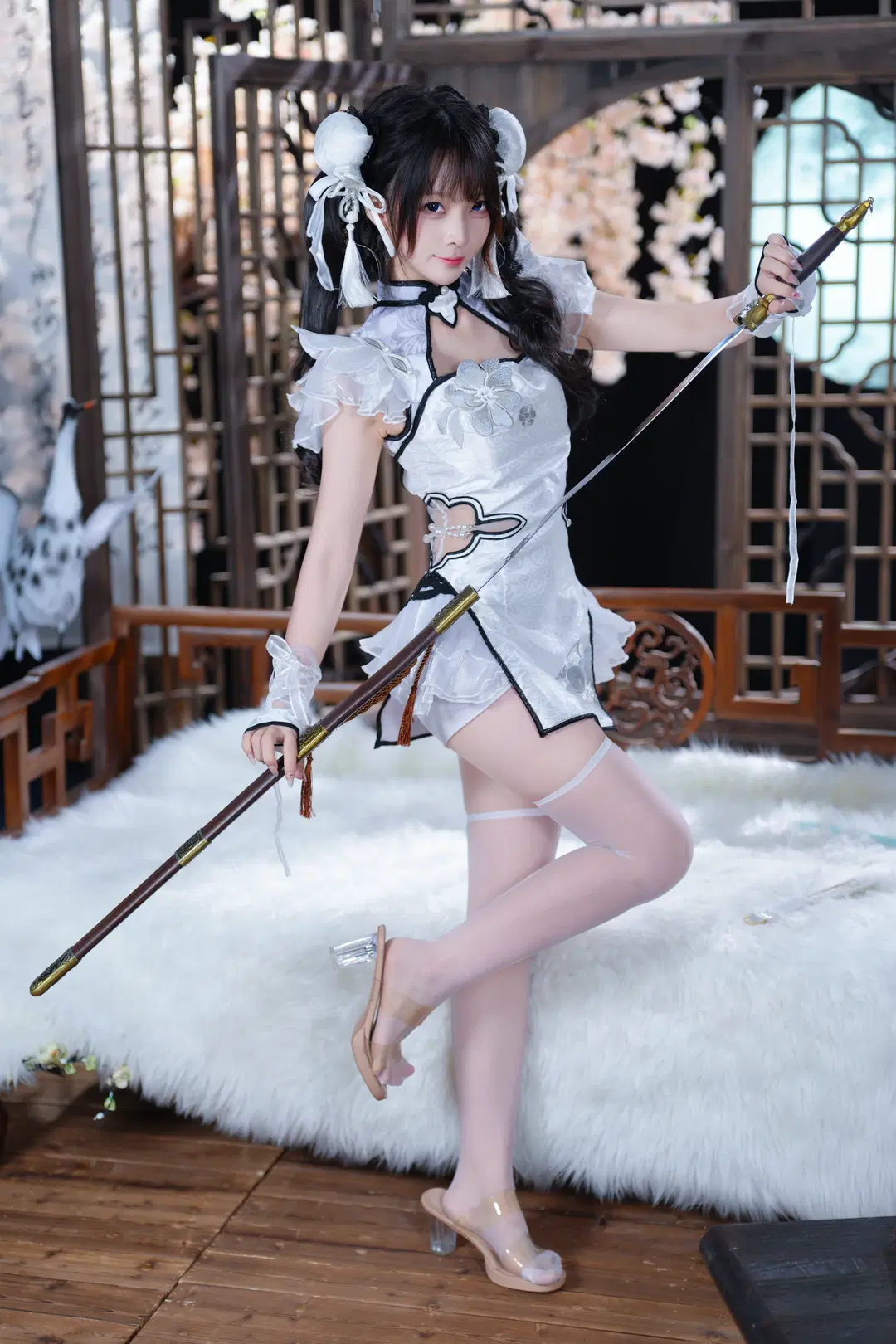 【殷紫萍cos】永劫無間玉髓冰心，白絲持劍的颯爽江湖 - 新_ - 第10張