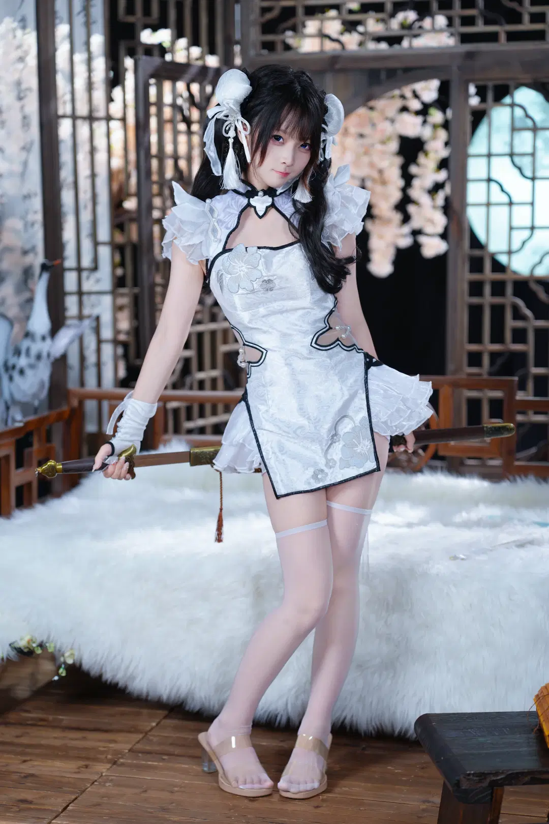 【殷紫萍cos】永劫無間玉髓冰心，白絲持劍的颯爽江湖 - 新_ - 第14張