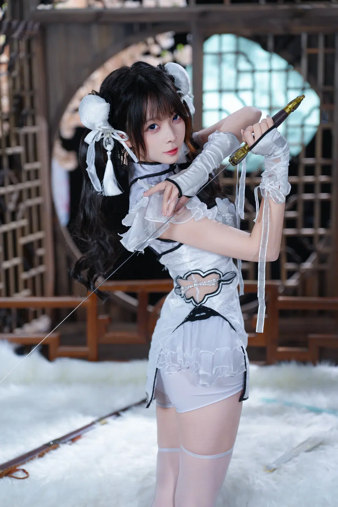 【殷紫萍cos】永劫無間玉髓冰心，白絲持劍的颯爽江湖 - 新_ - 第7張