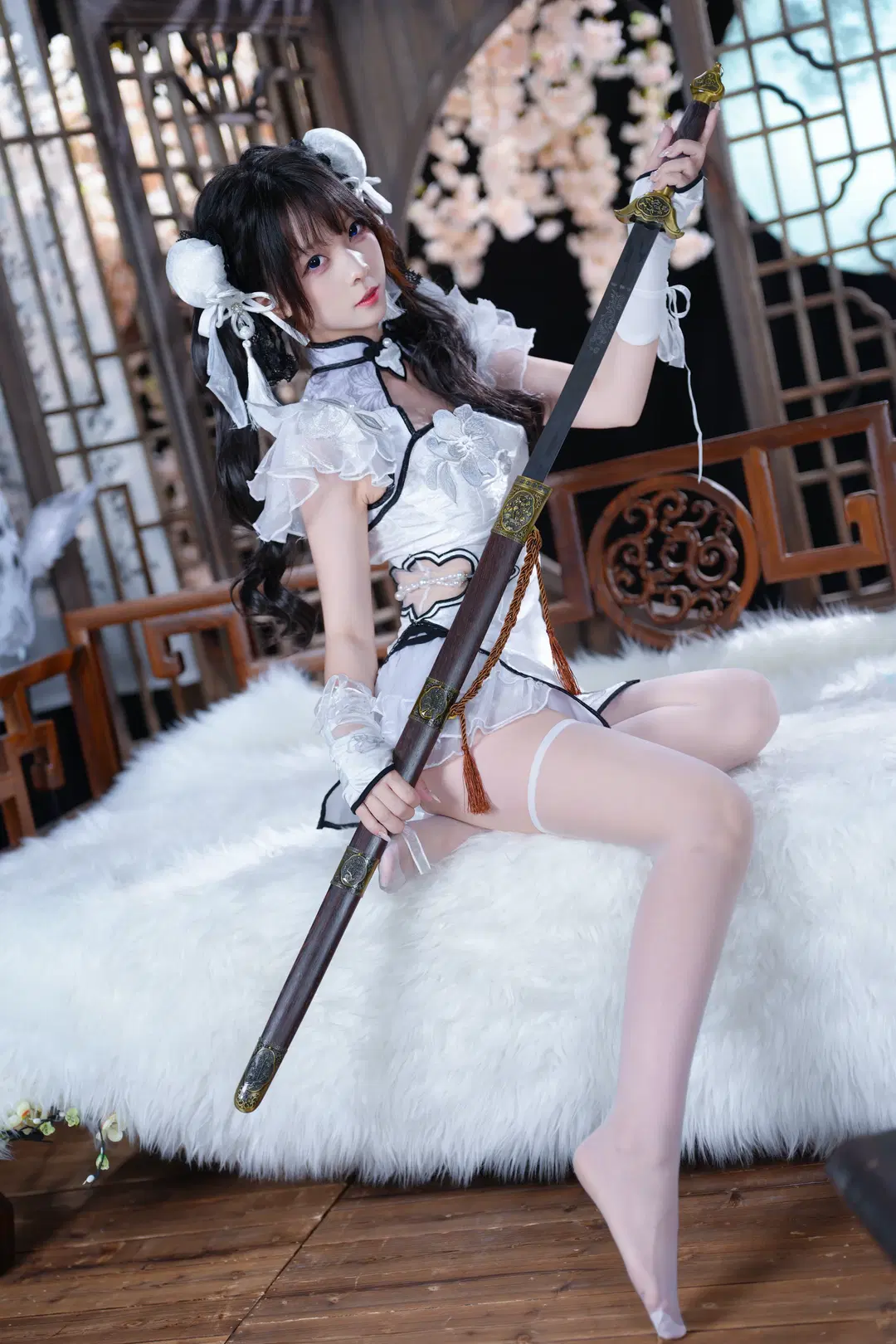 【殷紫萍cos】永劫無間玉髓冰心，白絲持劍的颯爽江湖 - 新_ - 第8張